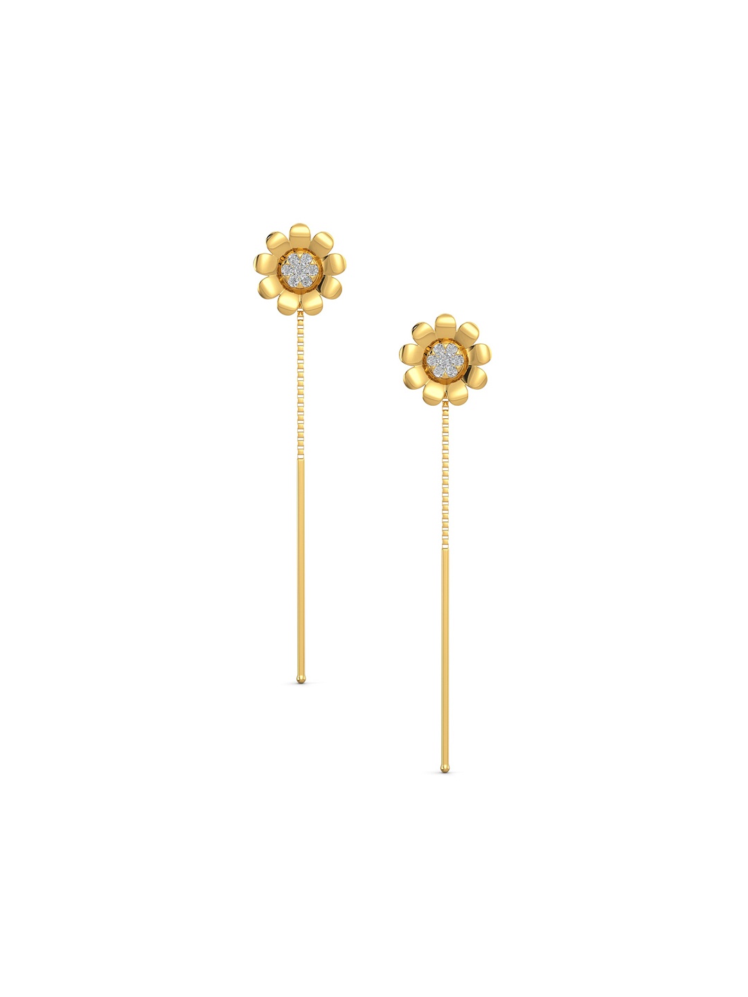 

Joyalukkas Girls BIS Hallmark 22KT Gold Threader Earrings 2.25 gm