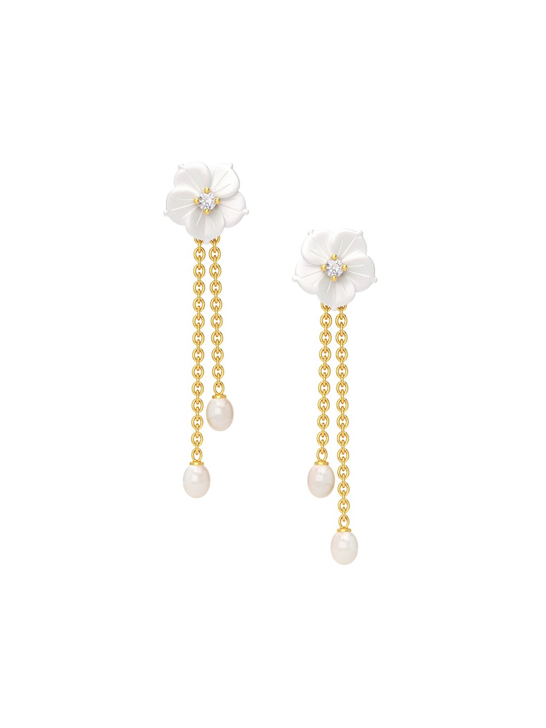 

Joyalukkas Girls 22KT Gold Floral Earrings-2.64gm