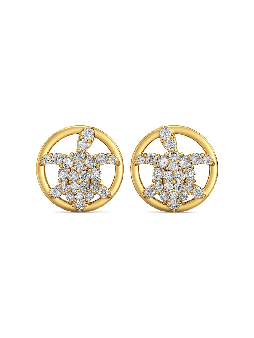 

Joyalukkas Girls 22KT Turtle Stud Earrings 2.34 gm, Gold