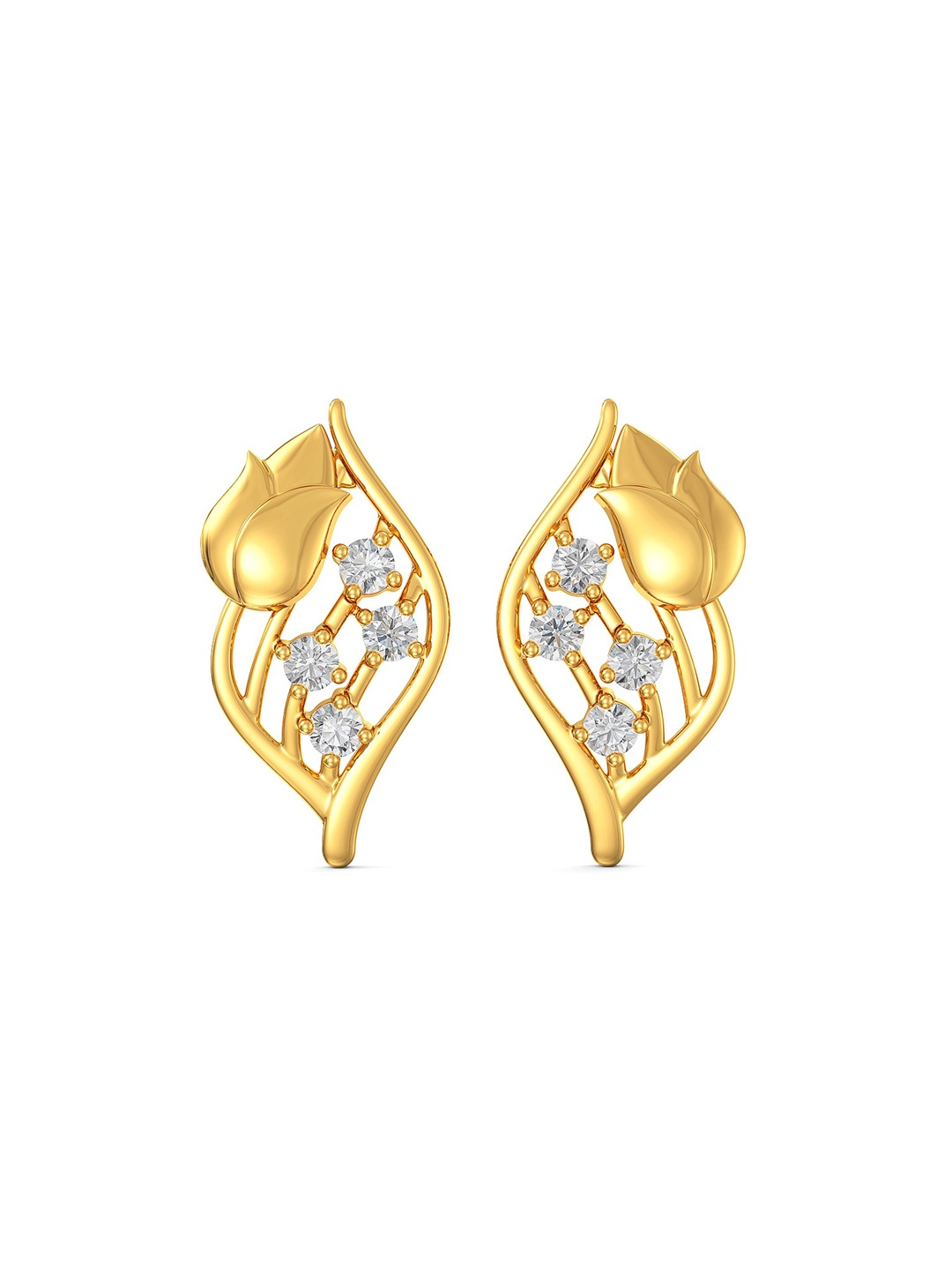 

Joyalukkas Girls 22KT Gold Gemstone Studded Earrings- 2.51 gm