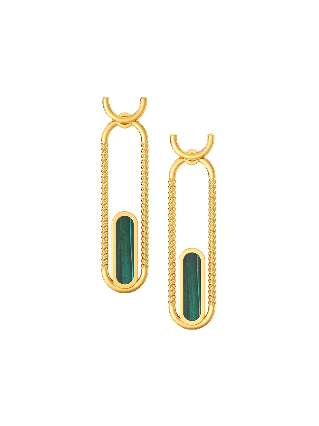 

Joyalukkas 18 KT Gold Capsular Shaped Earrings 4.86 gm