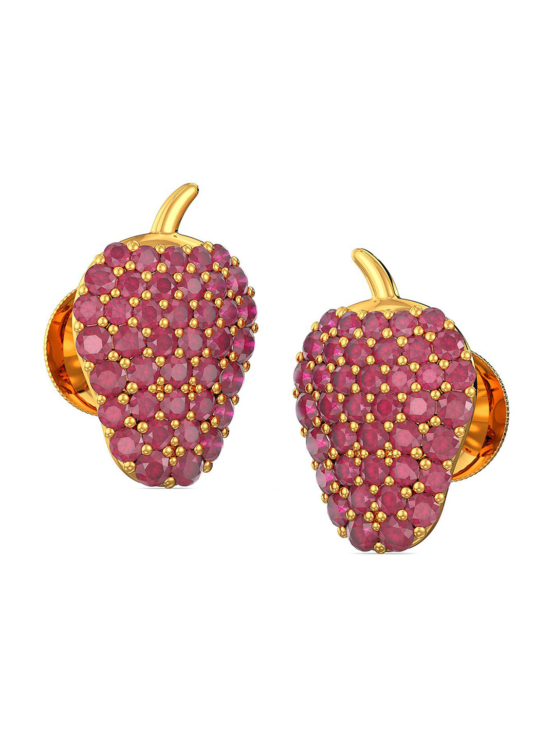

Joyalukkas 22KT Gold Gem Stones Studded Earrings 2.12 gm