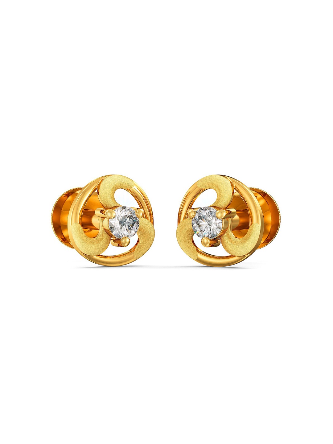

Joyalukkas Girls 22KT Gold Gemstones Studded Earrings-1.09 gm