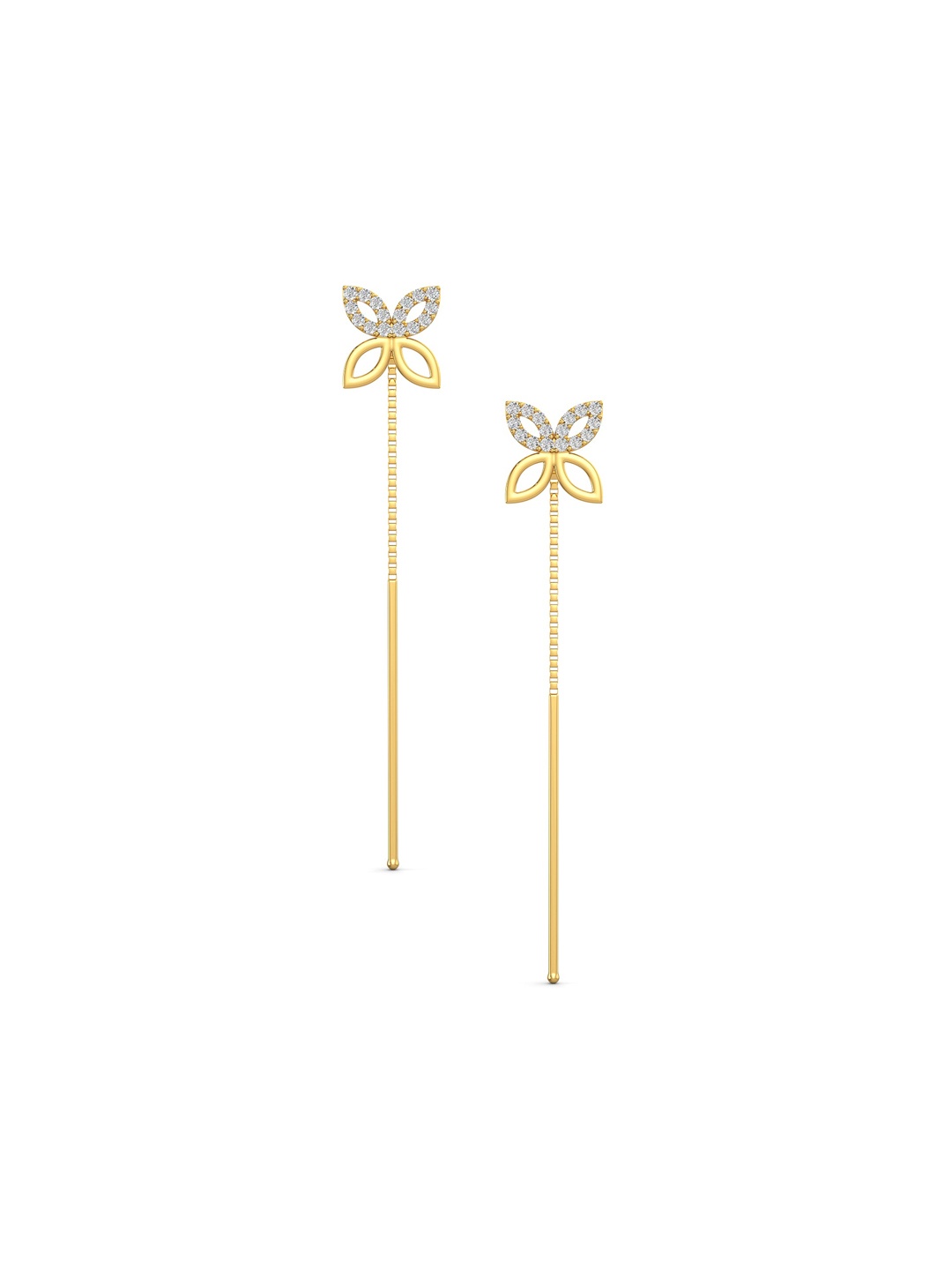 

Joyalukkas 22KT Gold Gemstones Studded Earrings-1.95 gm