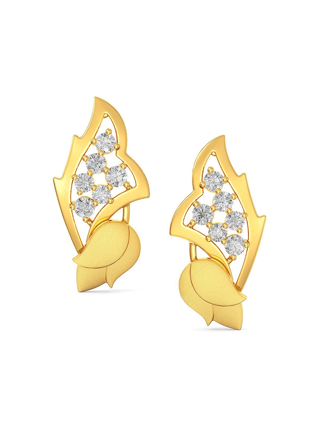 

Joyalukkas Girls 22KT Gold BIS Hallmark Stone Stud Earring 2.36 gm