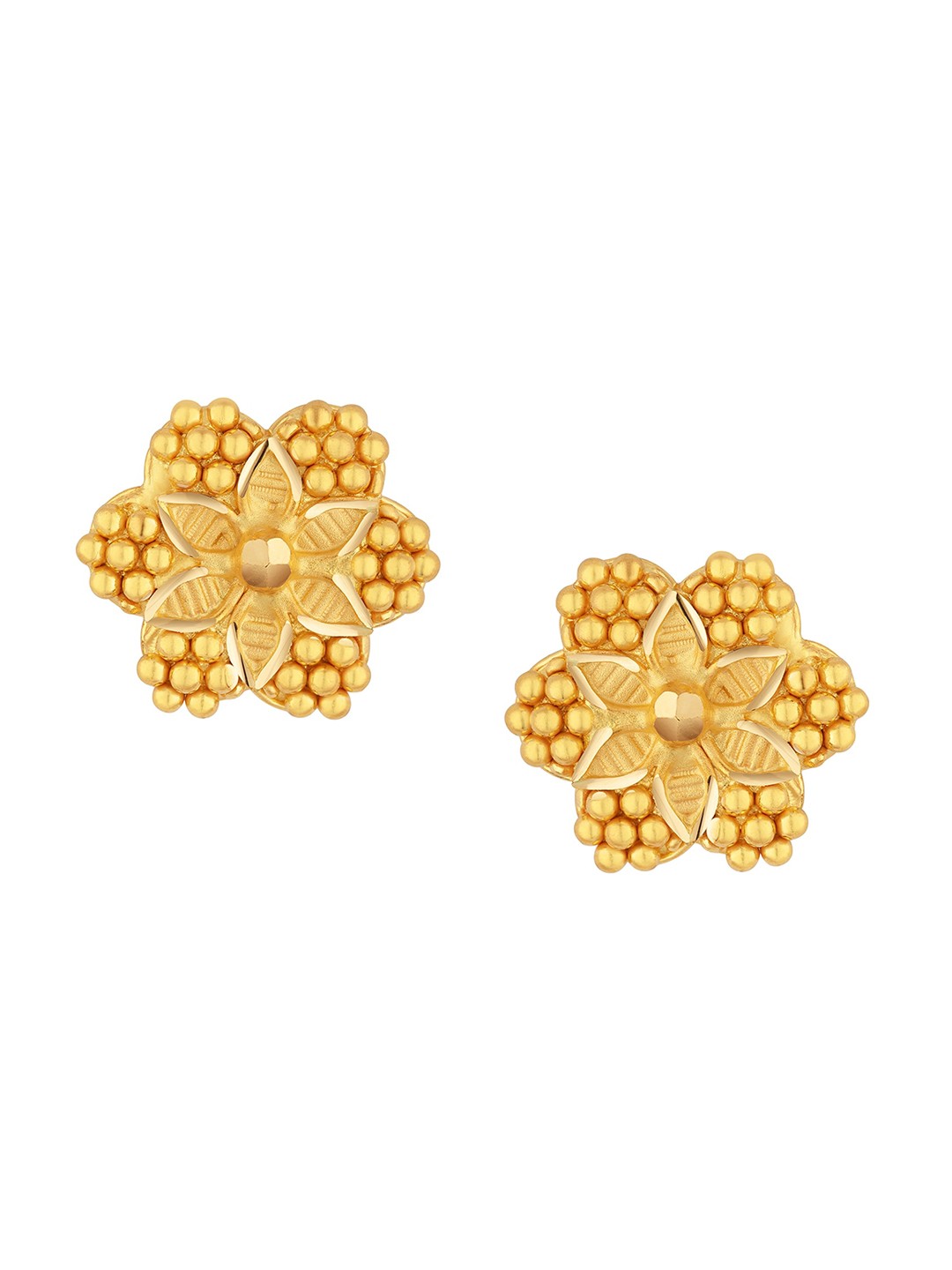 

Joyalukkas Women 22KT Gold Stud Earrings-3.09gm