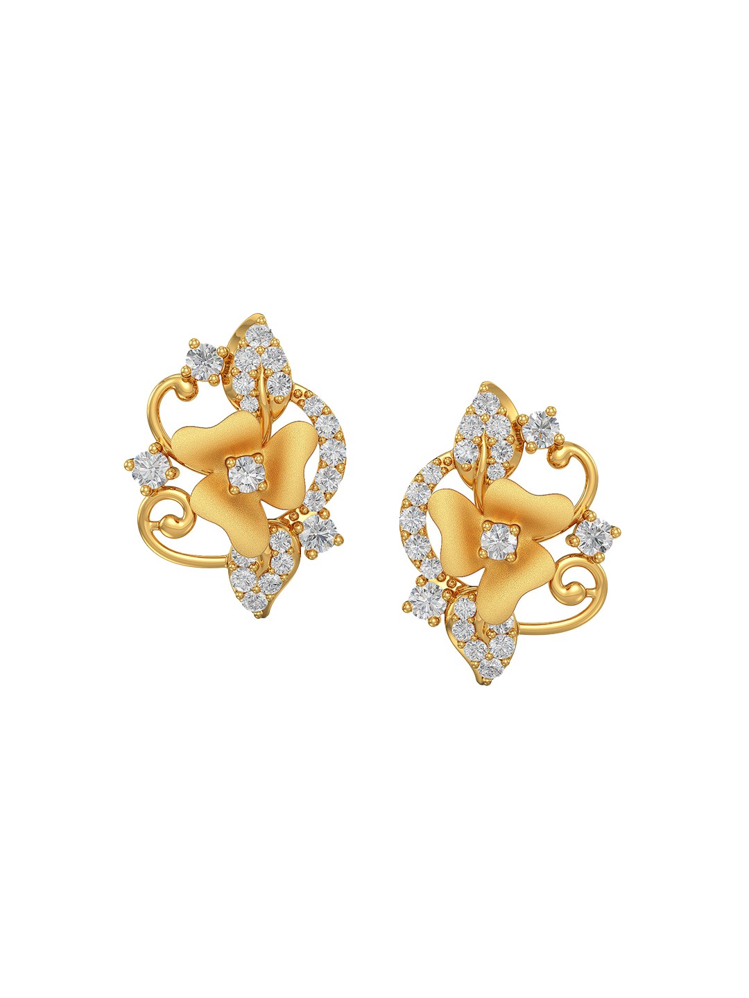 

Joyalukkas BIS Hallmark 22KT Gold Stud Earrings 3.35 gm