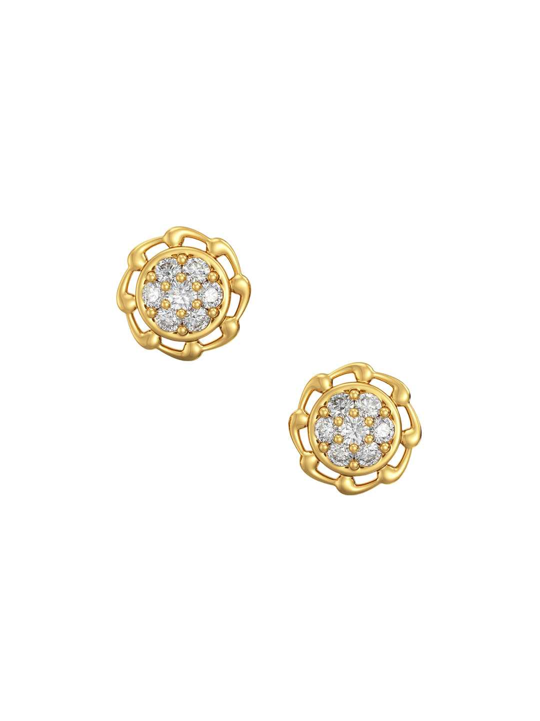 

Joyalukkas BIS Hallmark 22KT Gold Stud Earrings 2.5 gm