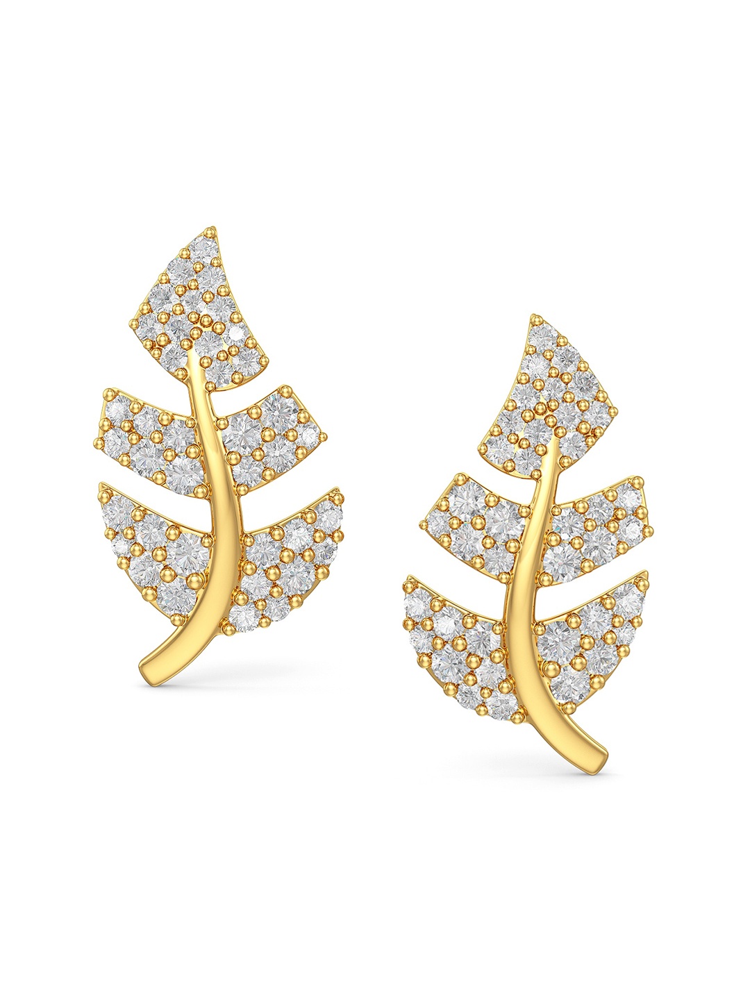 

Joyalukkas Girls 22KT Gold Gem Stones Studded Earrings 2.74gm