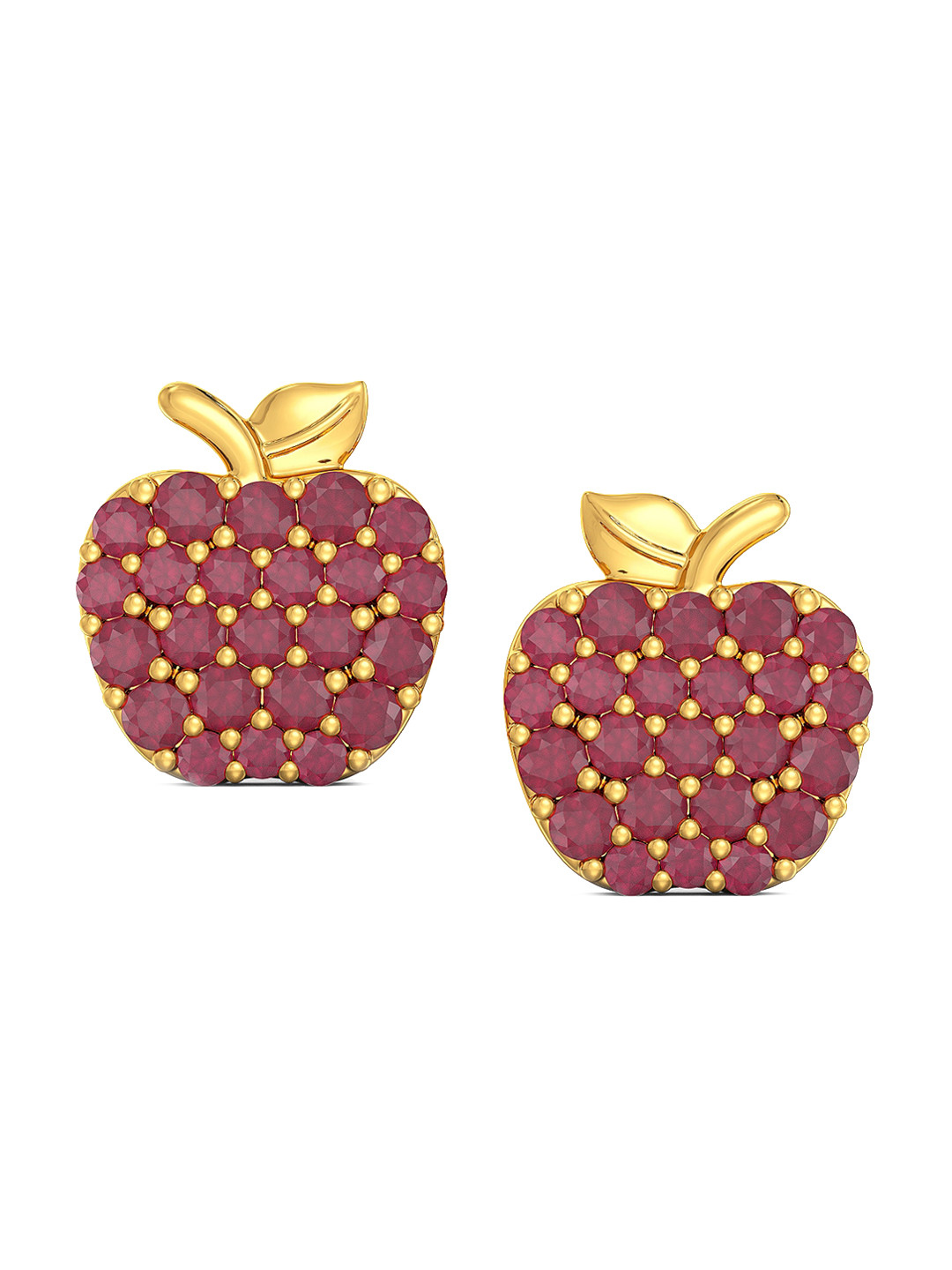 

Joyalukkas Girls 22KT BIS Hallmark Yellow Gold Stone Studded Earrings 1.67 gm