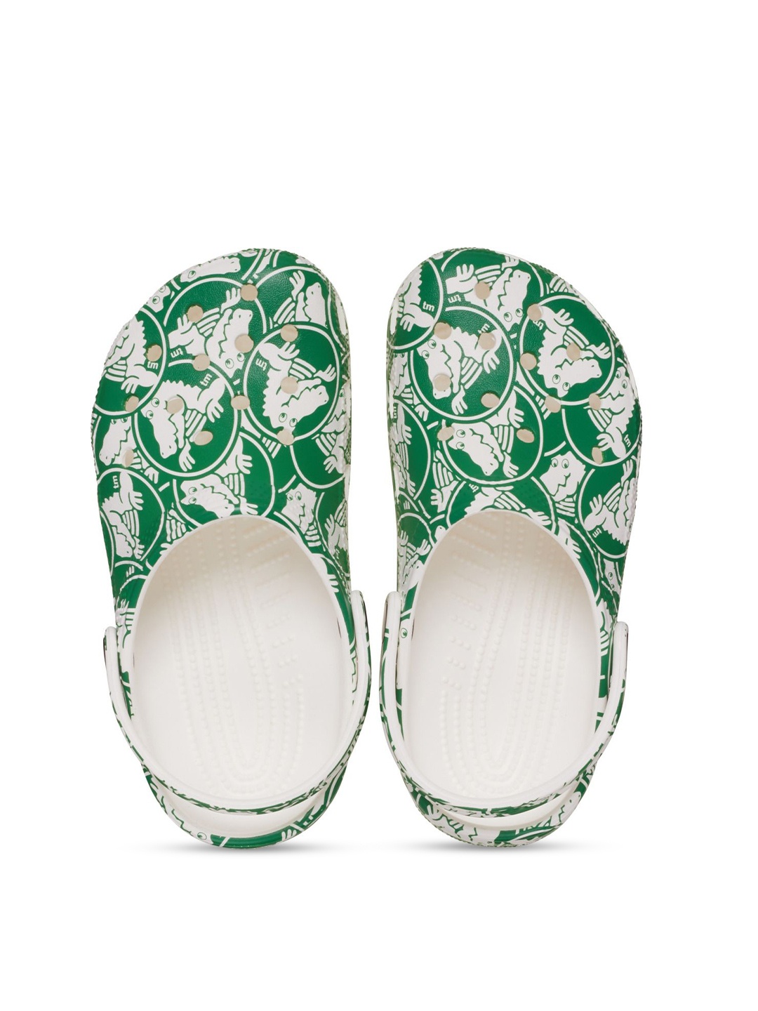 

Crocs Printed Rubber Clogs, Green