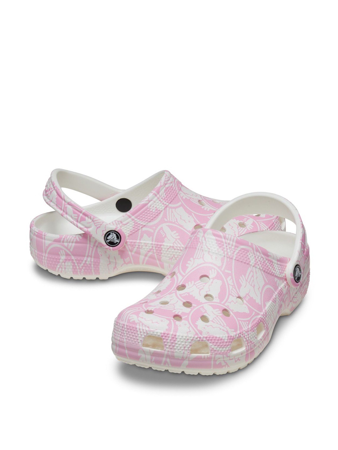 

Crocs Printed Croslite Clogs, Pink