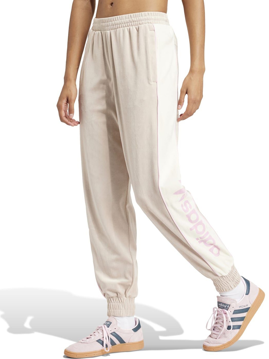 

ADIDAS Originals Women Solid Side Pockets Joggers, Cream