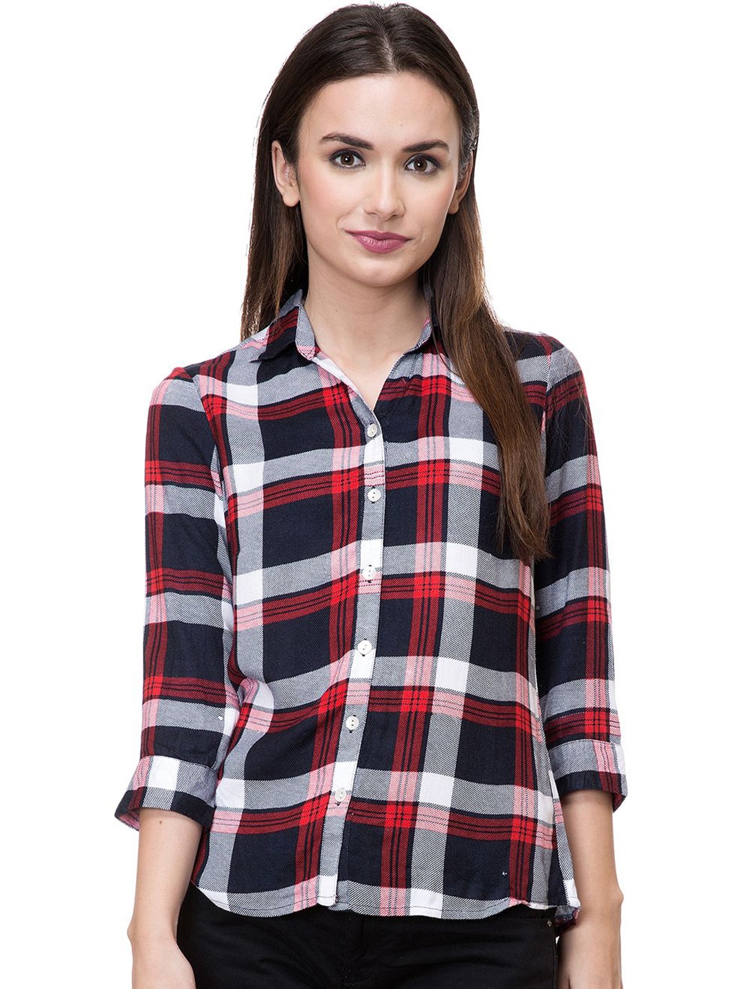 

Chemistry Tartan Checks Checked Relaxed Fit Smart Casual Shirt, Black