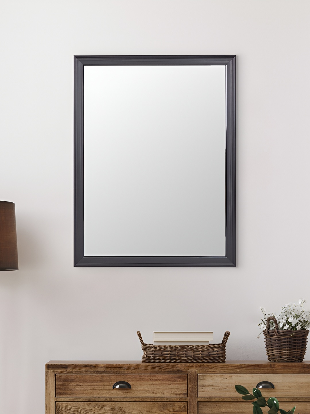 

Home Centre Reflection Black Rick Wall Mirror