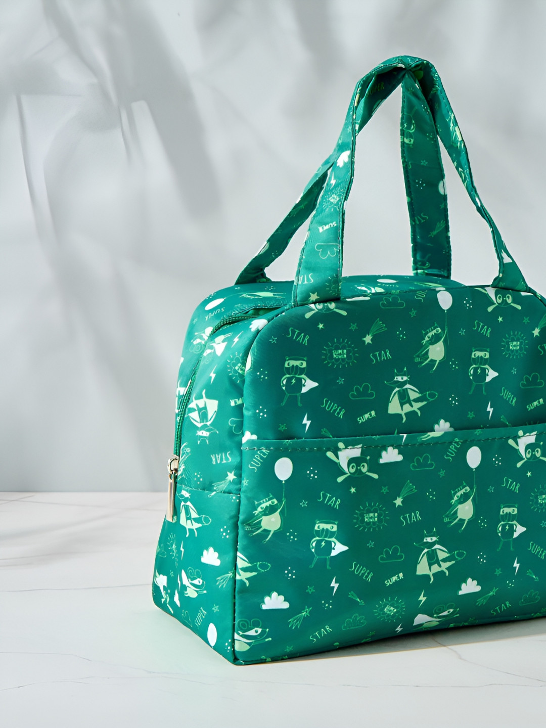 

Home Centre Printed Green Lunch Box