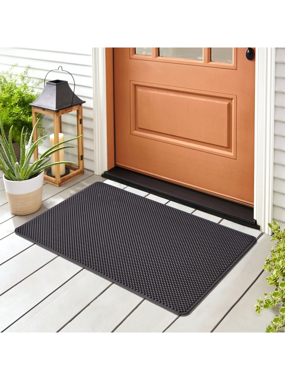 

Home Centre Black Rubber Pin Anti Skid Doormat