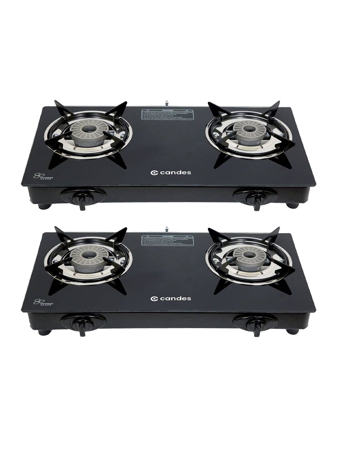 

Candes Black 2 Pieces 3 Burner Automatic Gas Stove