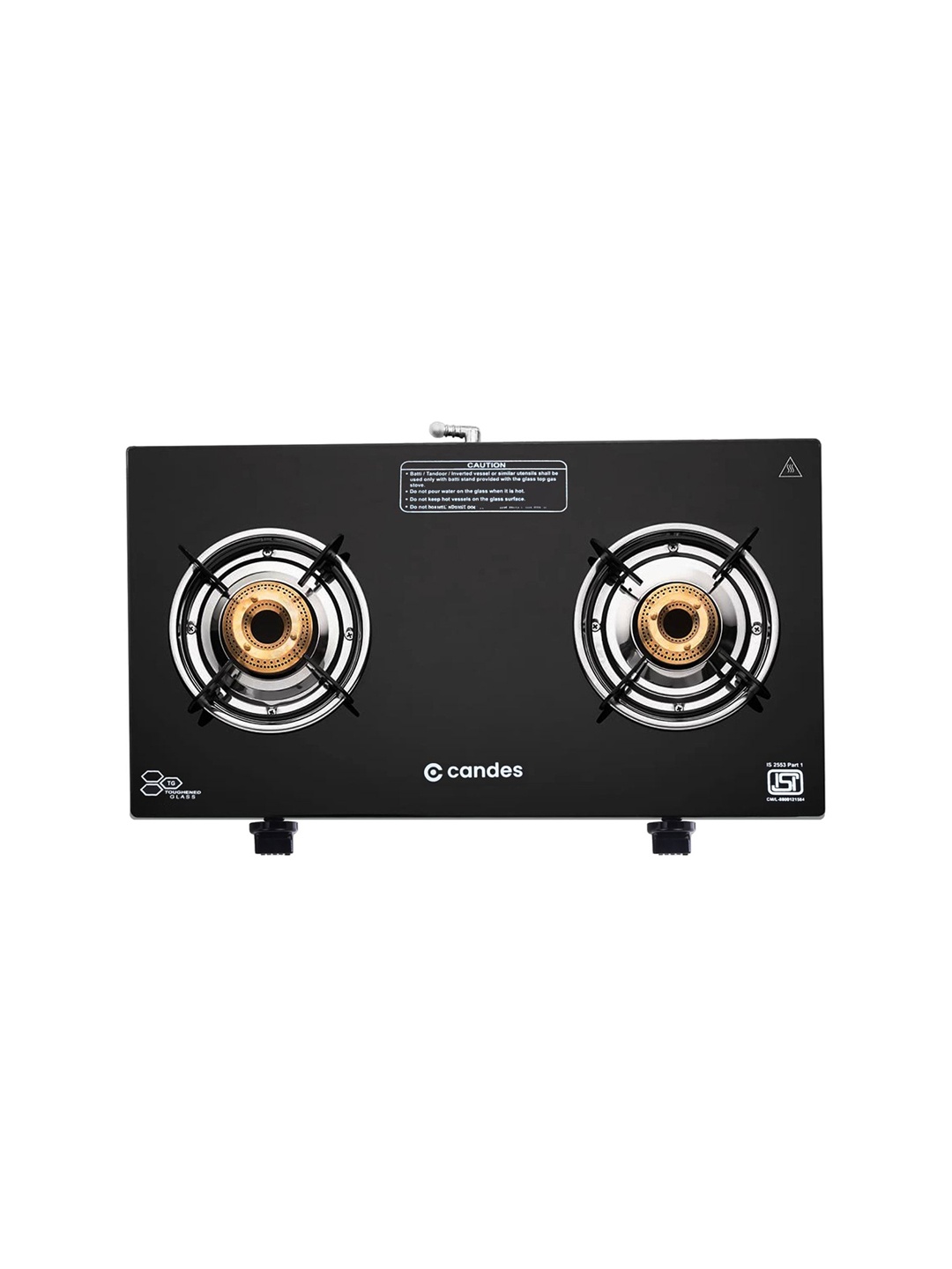 

Candes Black 2 Burner Automatic Gas Stove