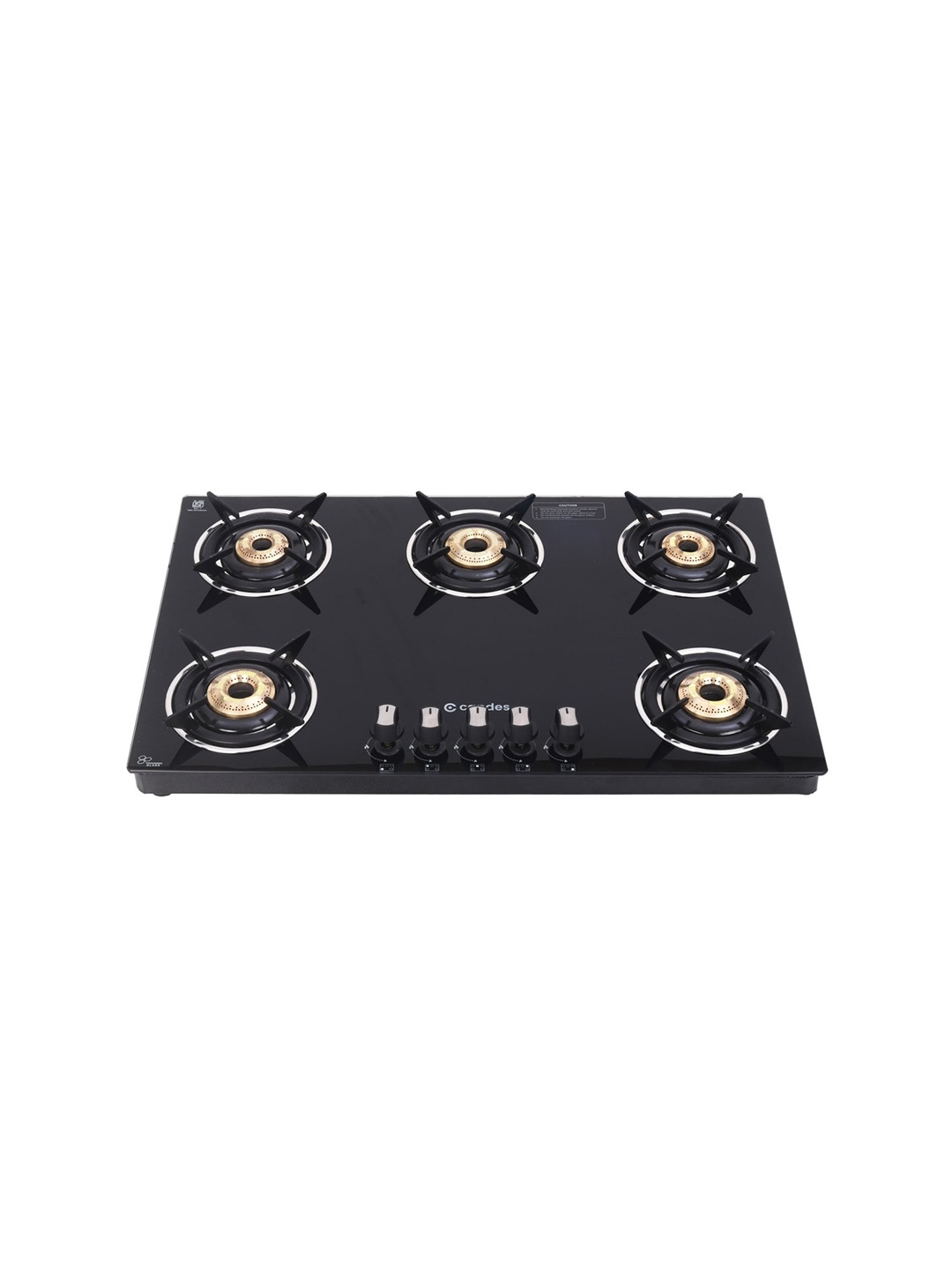 

Candes Black 5 Burner Die Cast Alloy Tornado Gas Stove