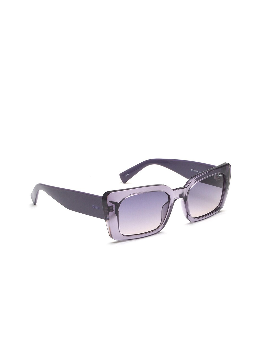

IDEE Women Rectangle Sunglasses with UV Protected Lens IDS3093C4SG, Purple