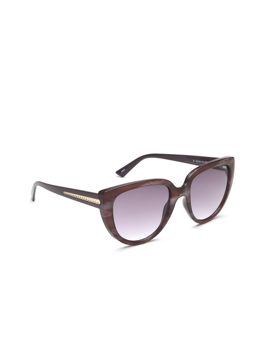 

IDEE Women Oval Sunglasses with UV Protected Lens IDS3038C3SG, Purple