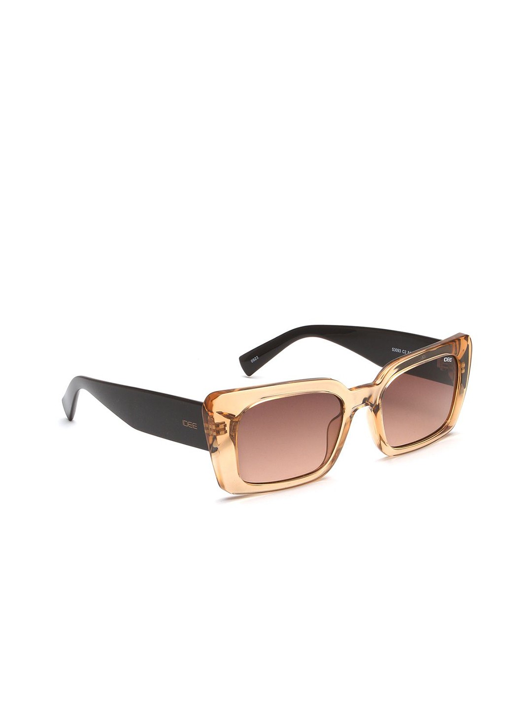 

IDEE Women Rectangle Sunglasses with UV Protected Lens IDS3093C2SG, Brown