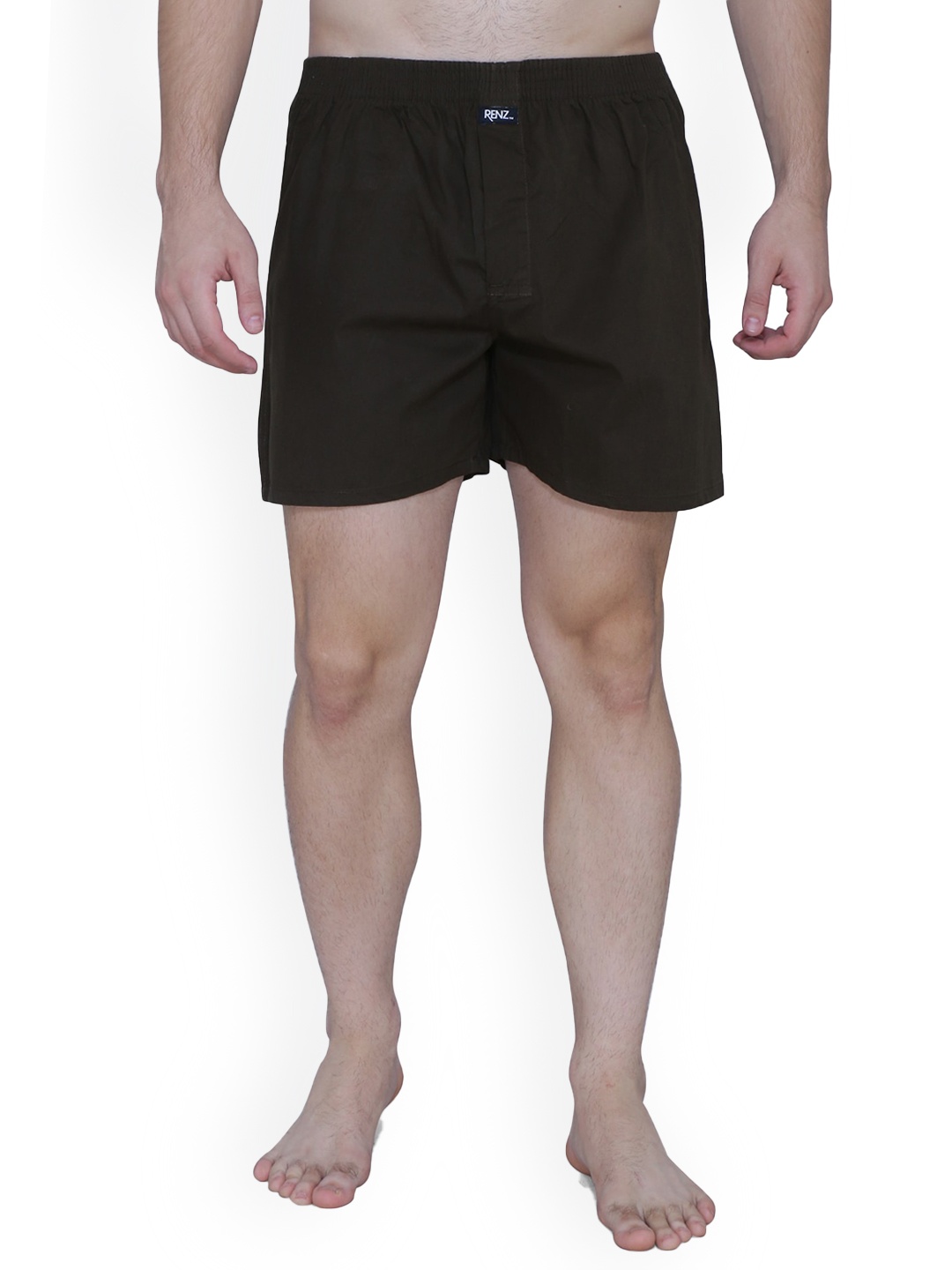 

RENZ Mid Rise Carbon Finish Pure Cotton Boxer, Black