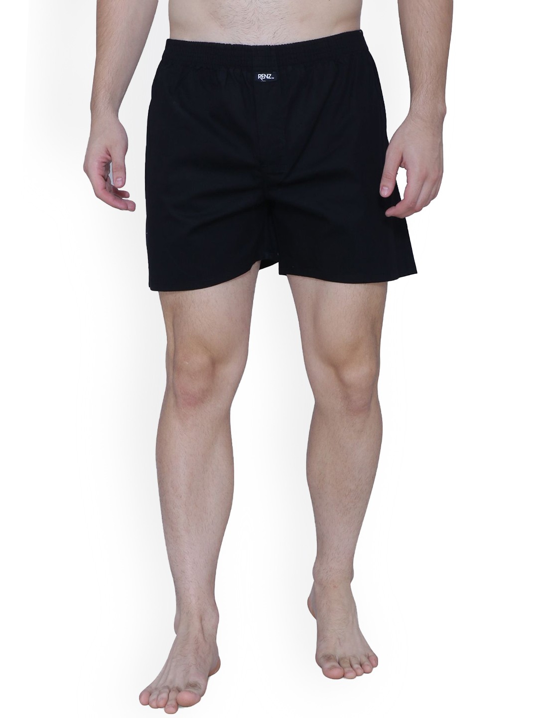 

RENZ Mid Rise Carbon Finish Pure Cotton Boxer, Navy blue