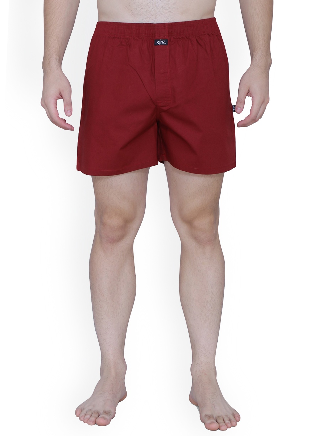 

RENZ Mid Rise Carbon Finish Pure Cotton Boxer, Maroon