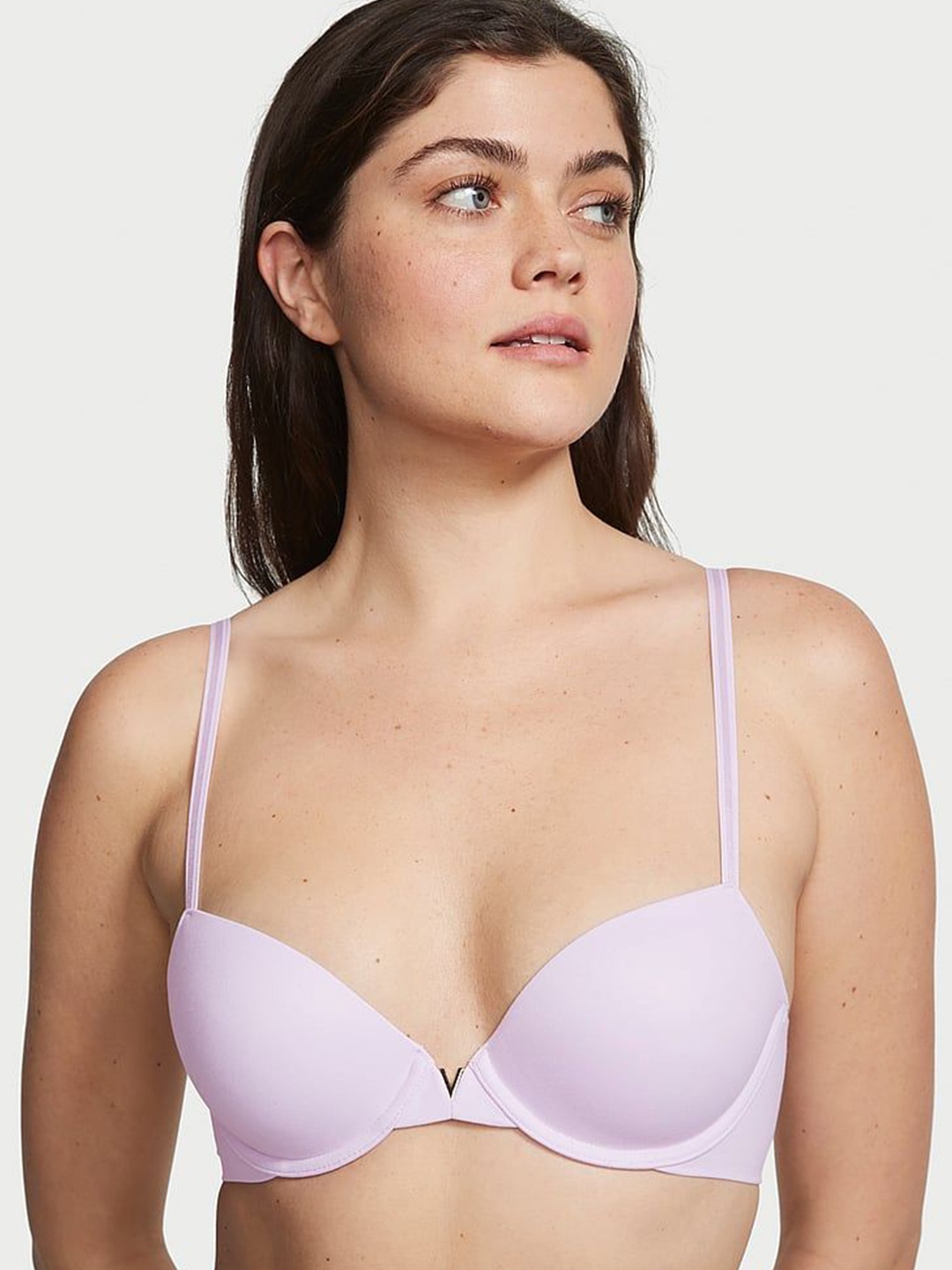 

Victoria's Secret Bra Half Coverage Underwired Lightly Padded, Purple