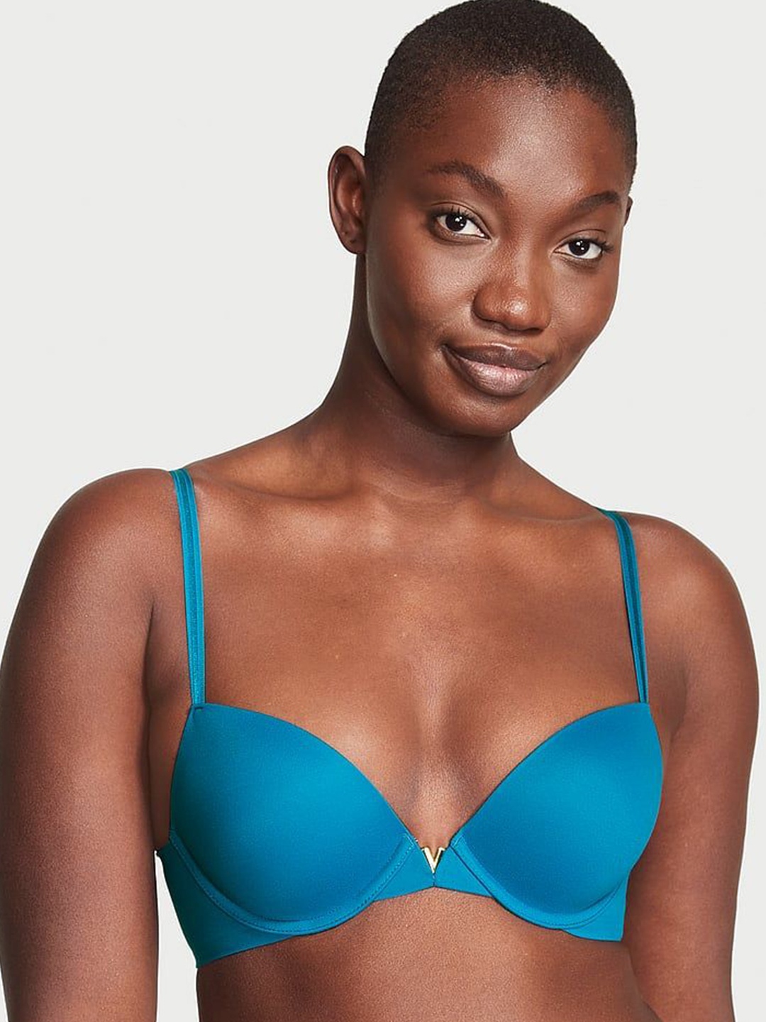 

Victoria's Secret Bra Medium Coverage Underwired Heavily Padded, Blue