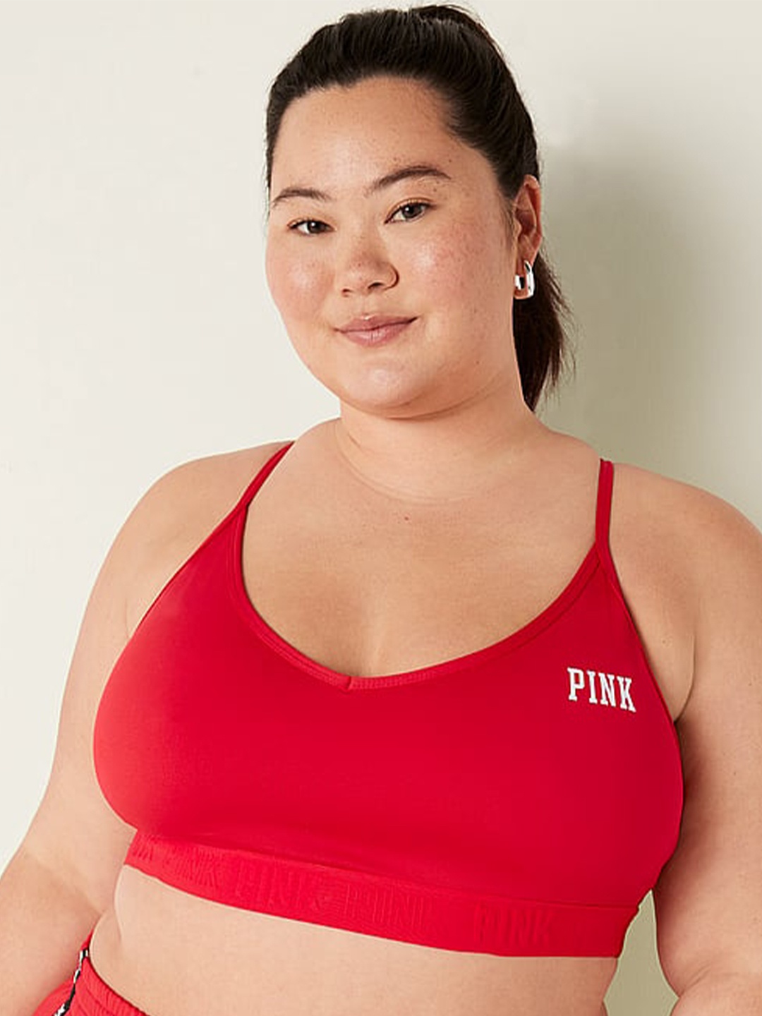 

Victoria's Secret Geometric Bra Full Coverage Lightly Padded, Red