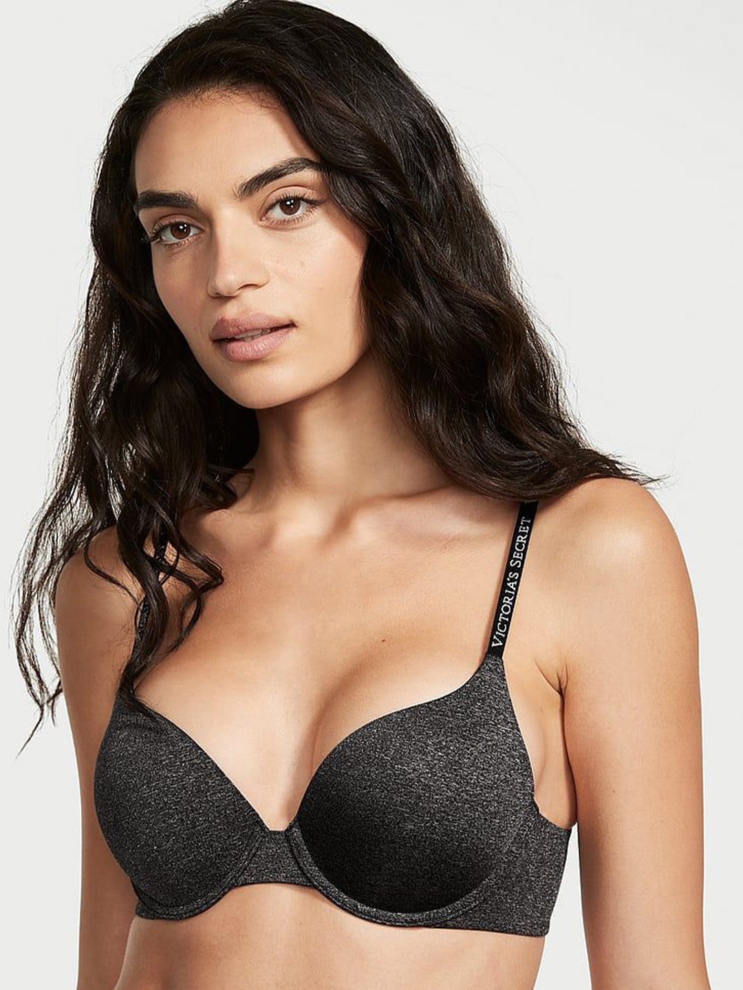

Victoria's Secret Bra Full Coverage Underwired Heavily Padded, Grey