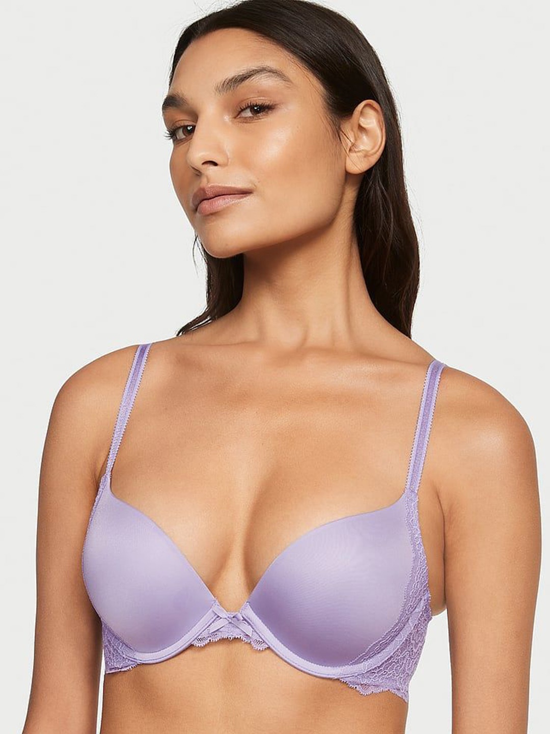 

Victoria's Secret Bra Medium Coverage Underwired Heavily Padded, Purple