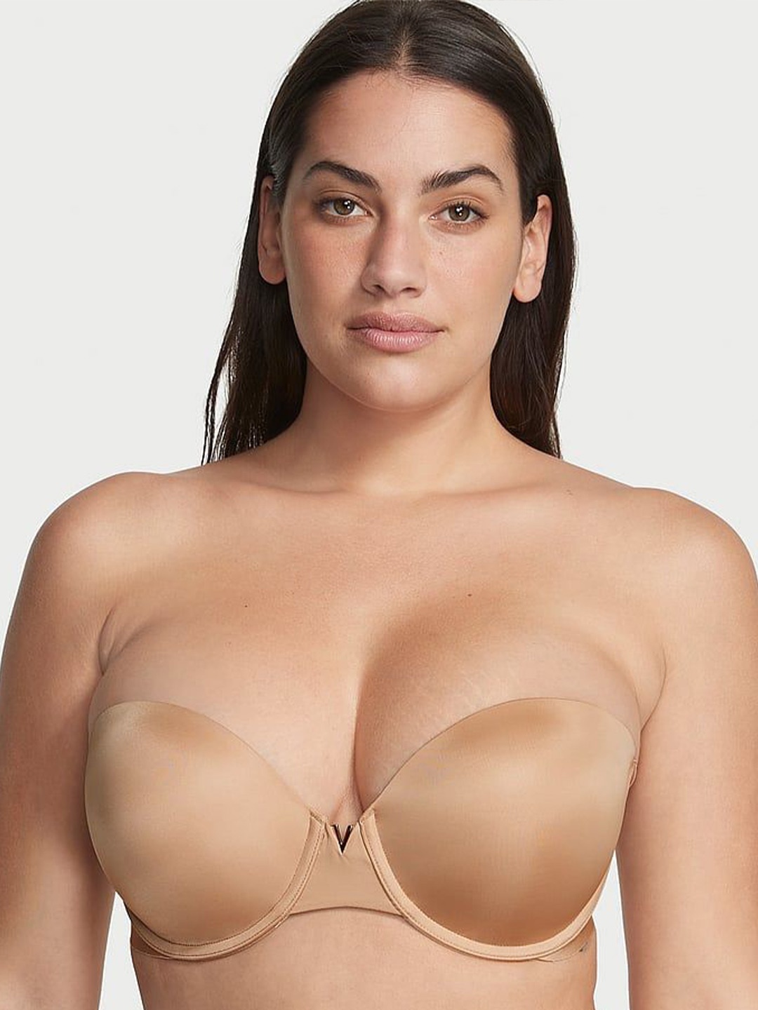

Victoria's Secret Bra Medium Coverage Underwired Heavily Padded, Beige