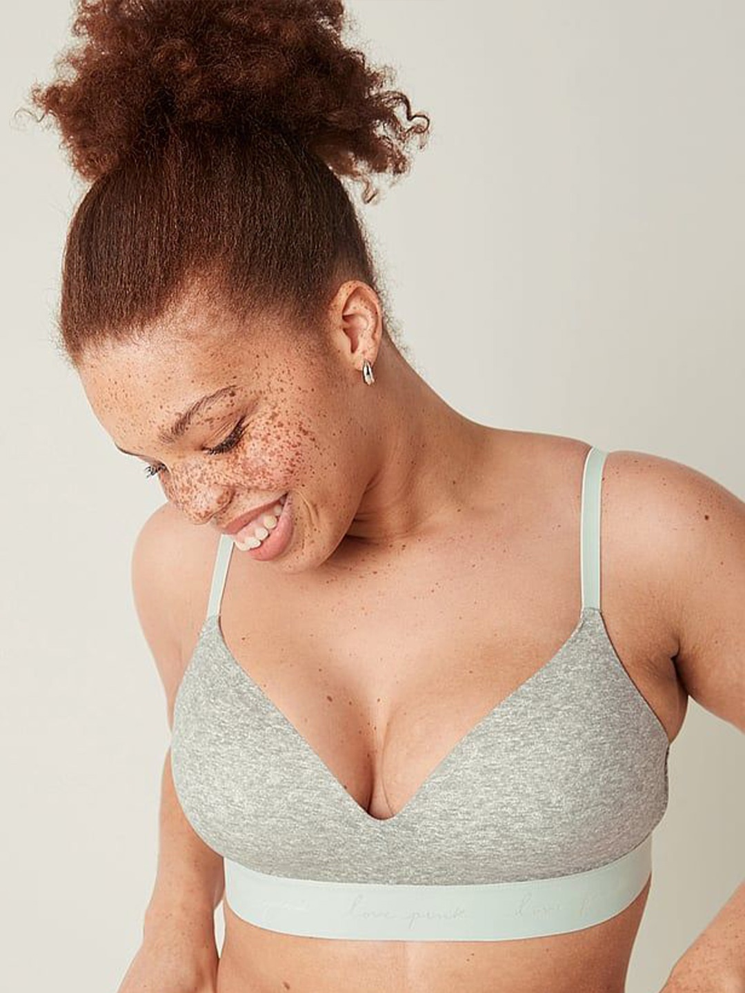

Victoria's Secret Bra Half Coverage Lightly Padded, Grey