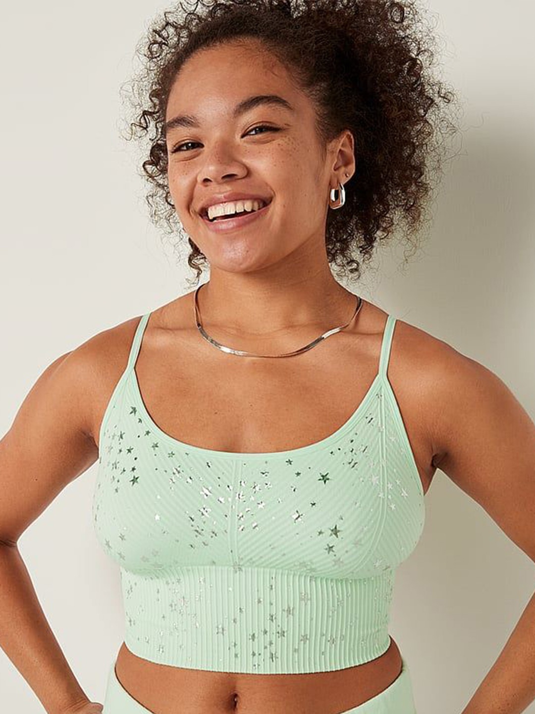 

Victoria's Secret Geometric Bra Full Coverage Lightly Padded, Green