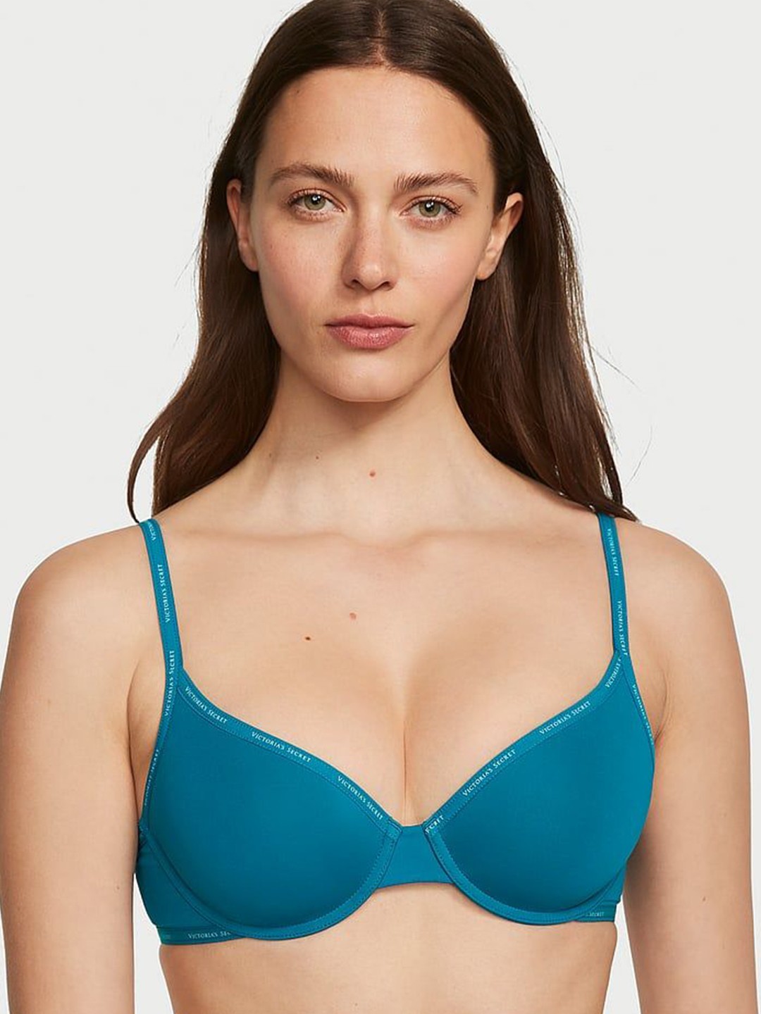 

Victoria's Secret Bra Half Coverage Underwired Heavily Padded, Blue