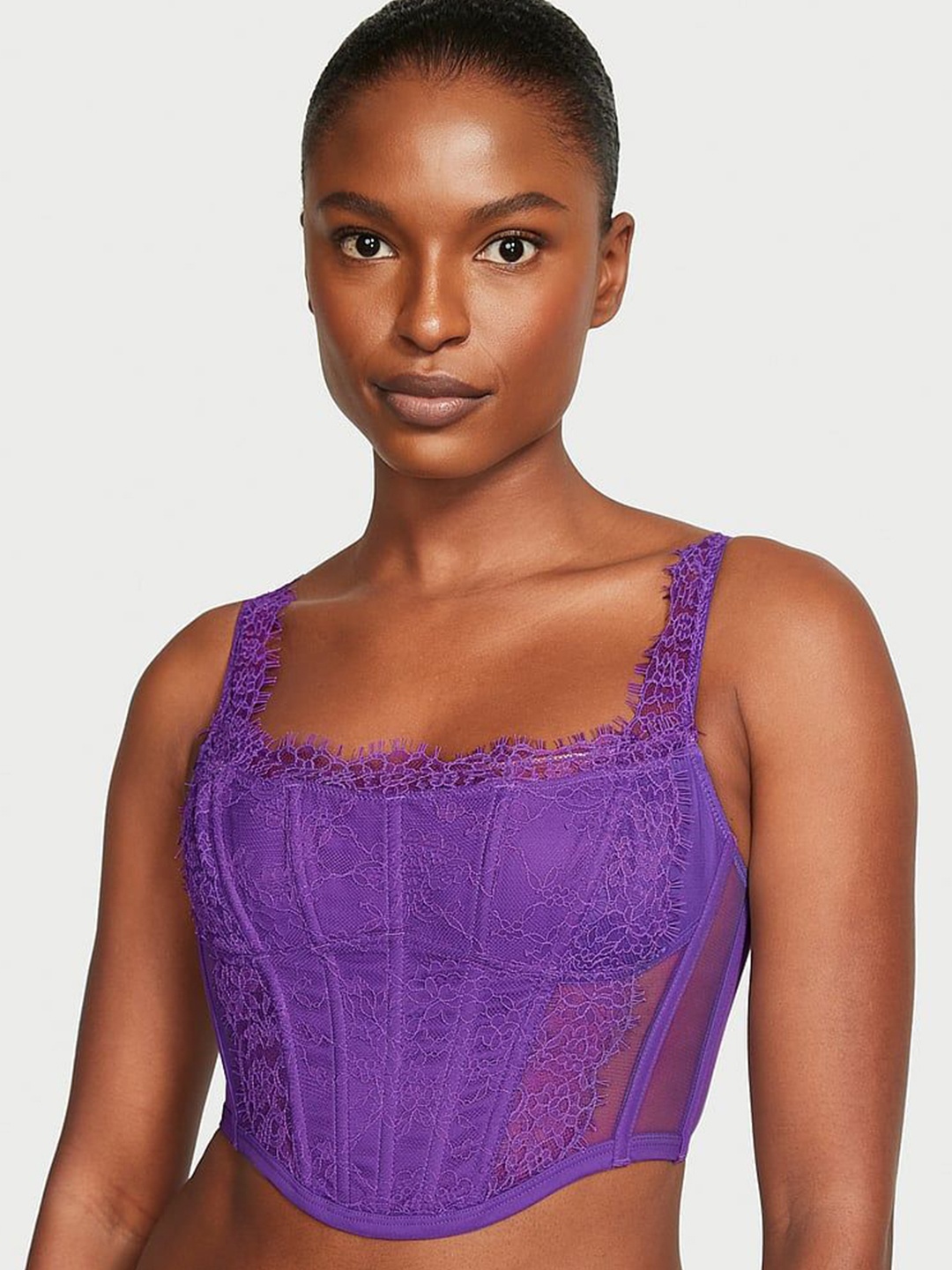 

Victoria's Secret Bralette Bra Medium Coverage, Purple