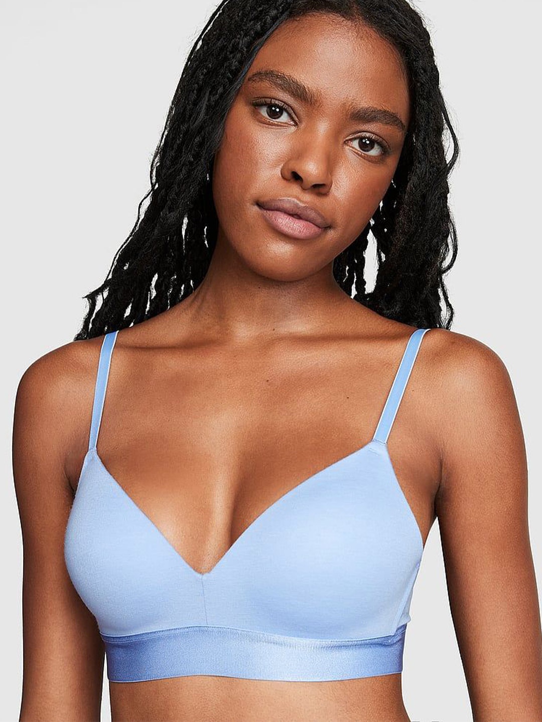 

Victoria's Secret Bra Half Coverage Lightly Padded, Blue