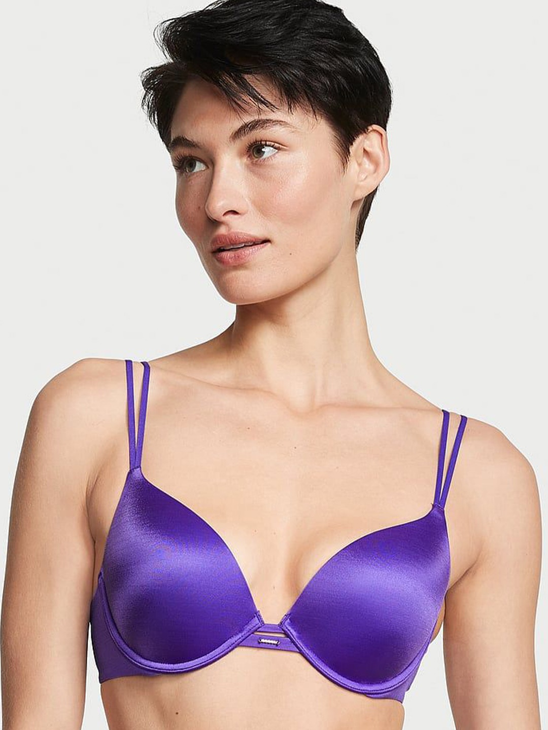 

Victoria's Secret Bra Medium Coverage Underwired Heavily Padded, Purple