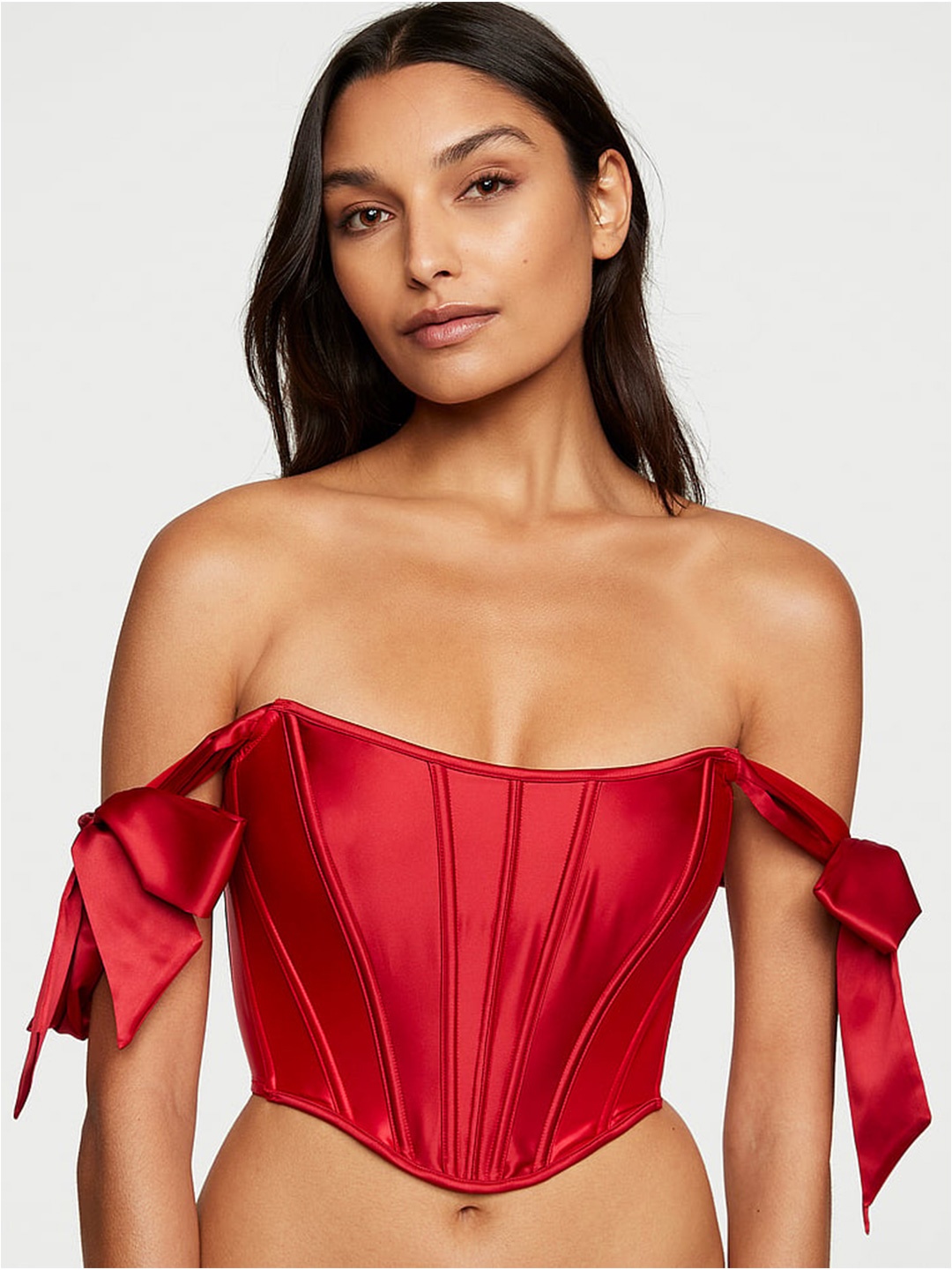

Victoria's Secret Off-Shoulder Crop Top, Red
