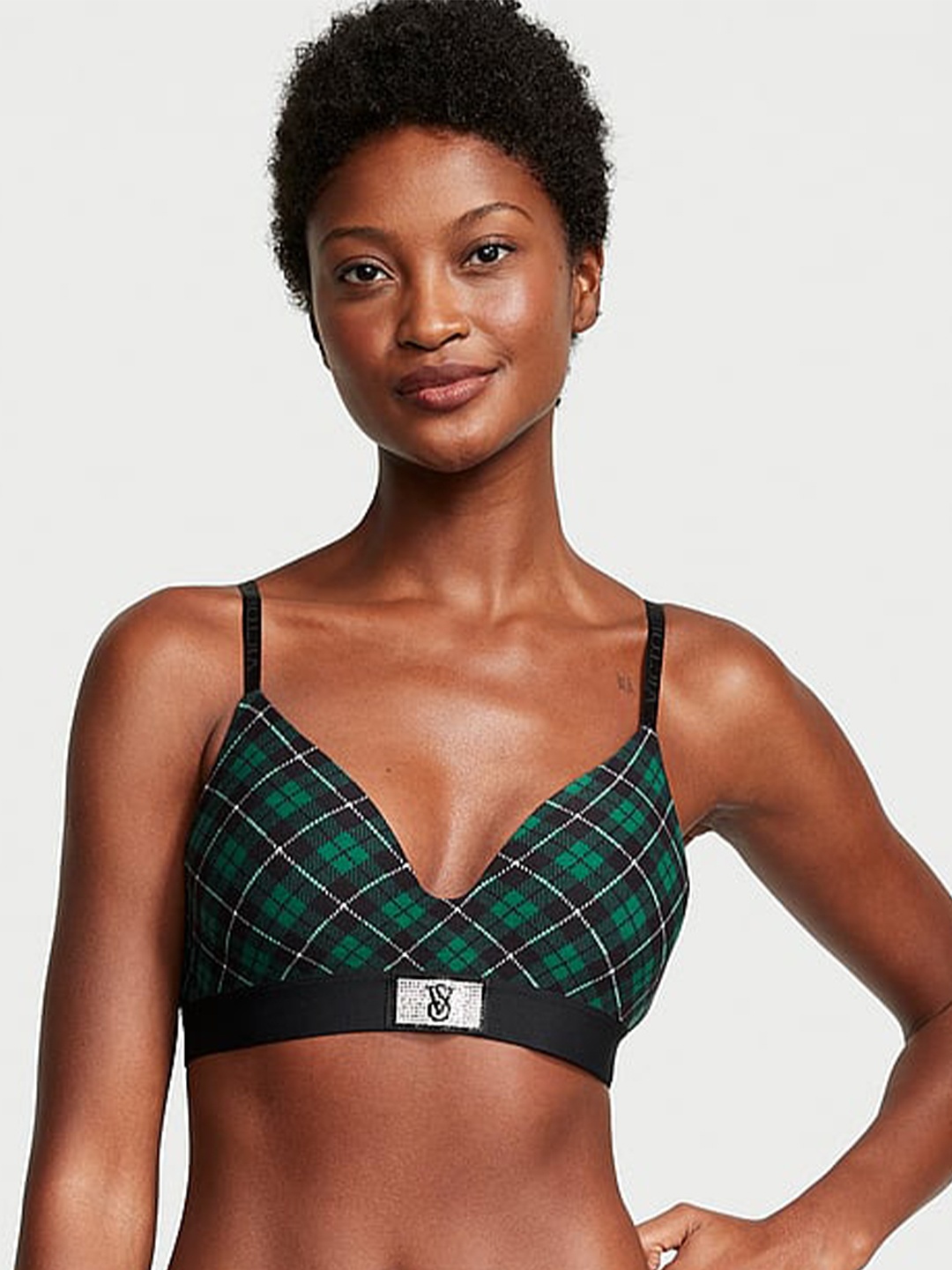 

Victoria's Secret Bra Half Coverage Lightly Padded, Green