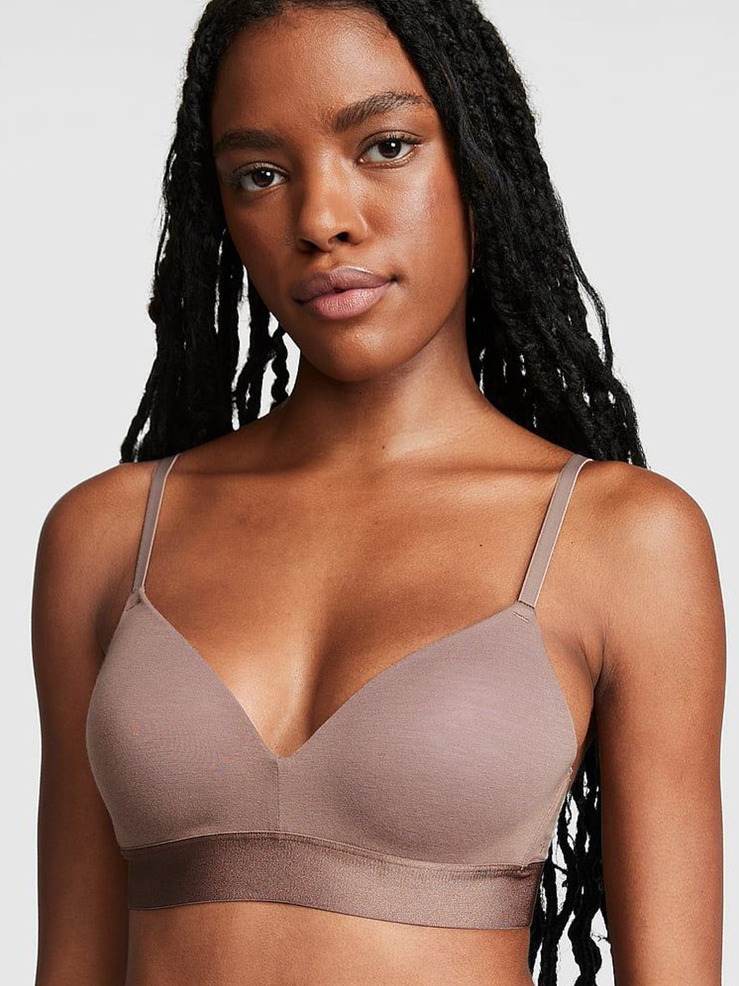 

Victoria's Secret Bra Half Coverage Lightly Padded, Brown