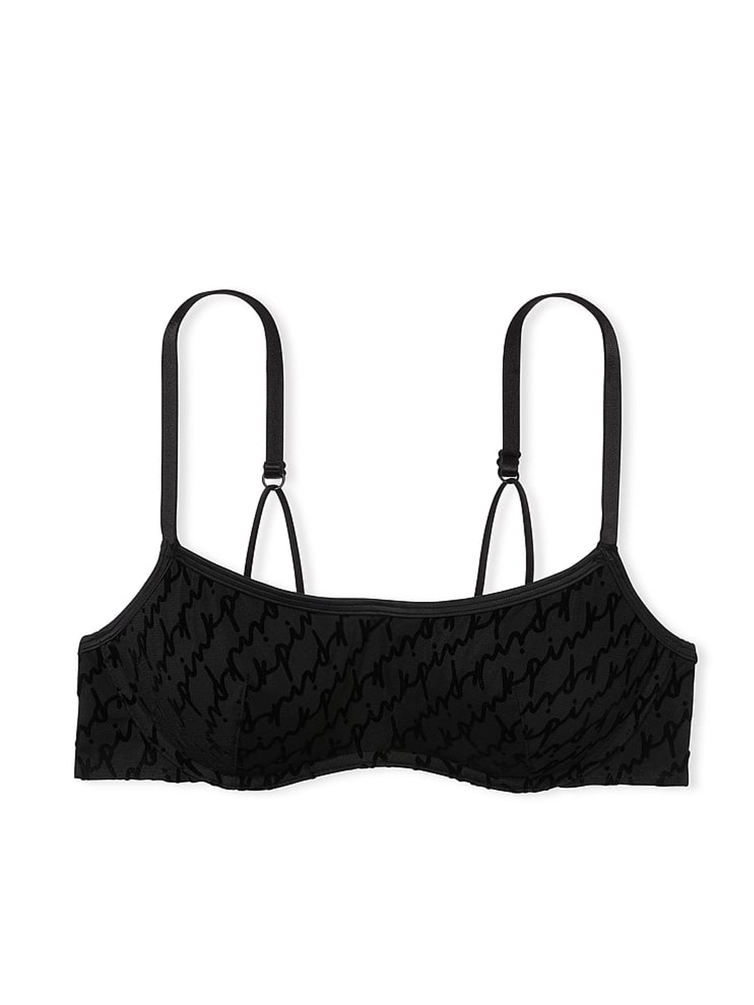 

Victoria's Secret Bralette Bra Medium Coverage Underwired Heavily Padded, Black