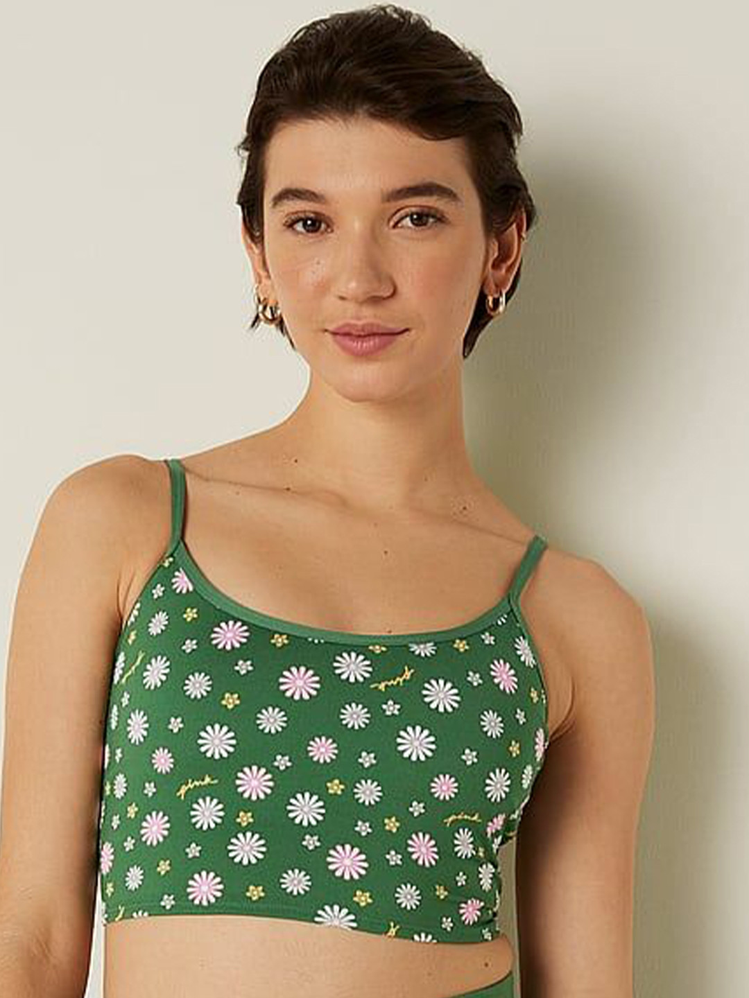 

Victoria's Secret Floral Bra Full Coverage Lightly Padded, Green