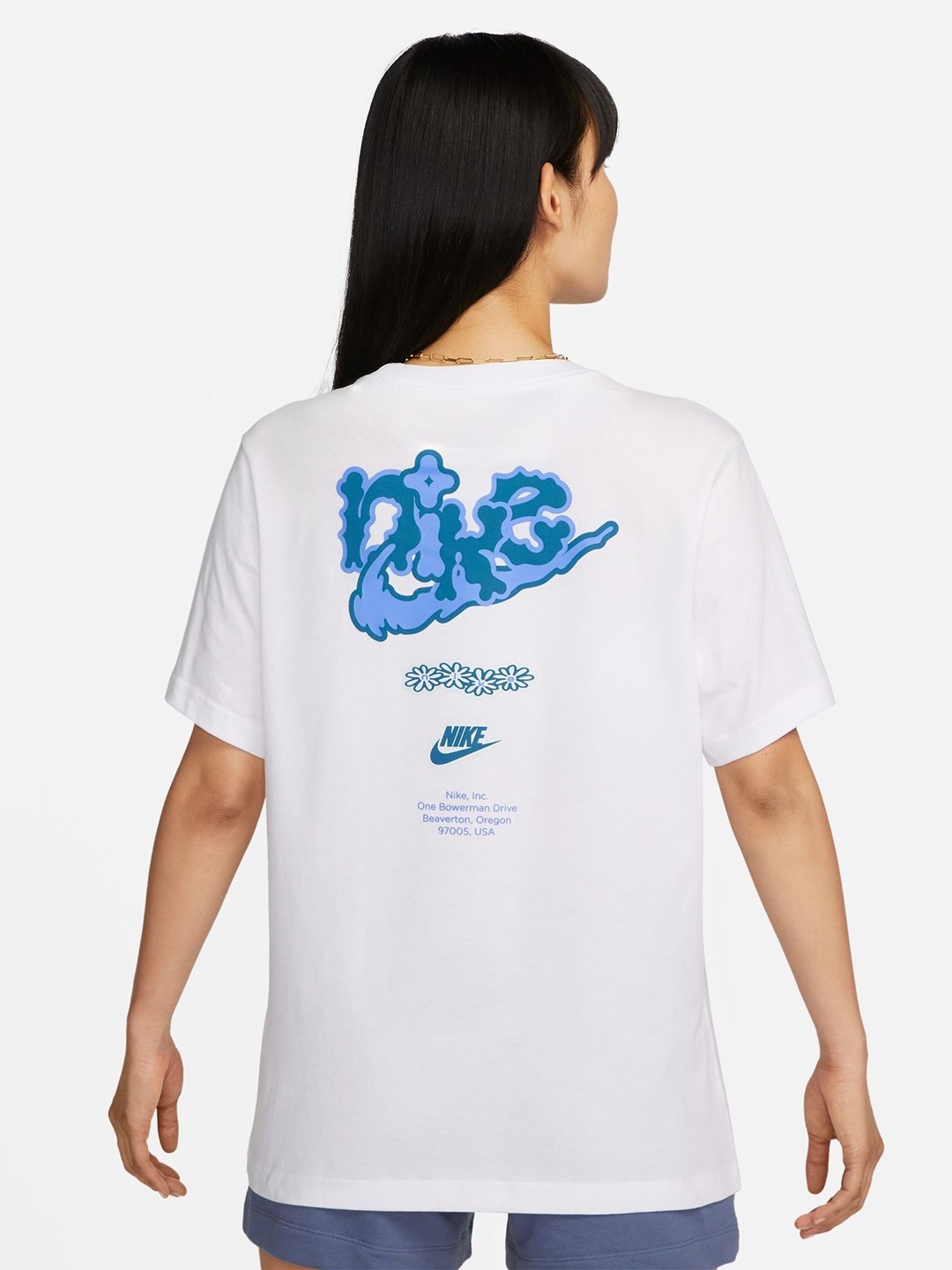 

Nike Sportswear Women's Round Neck T-Shirt, White