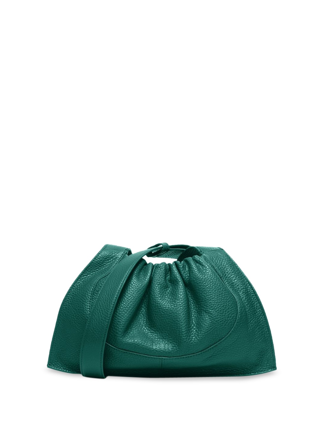 

behno New York Women's Leather Swagger Sling Bag, Green