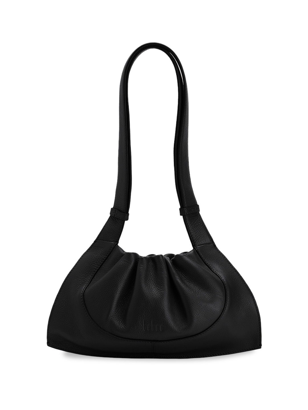 

behno New York Leather Bucket Sling Bag with Quilted, Black